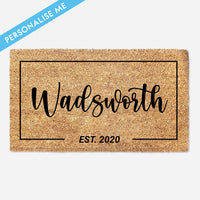 Custom Family Surname - Doormat