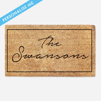 Family Welcome Doormat - Personalized Last Name Doormat