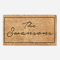 Family Welcome Doormat - Personalized Last Name Doormat