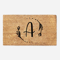 Personalized Name Initial Doormat - Custom Cursive Doormat