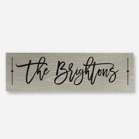 Custom Family Name - Wood Sign
