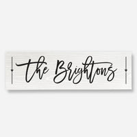Custom Family Name - Wood Sign