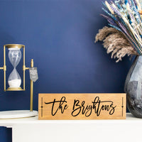 Custom Family Name - Wood Sign