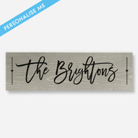 Custom Family Name - Wood Sign