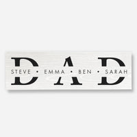 Custom Name 'Dad' - Wood Sign