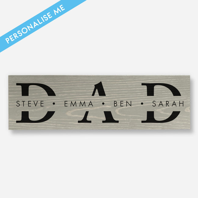 Custom Name 'Dad' - Wood Sign