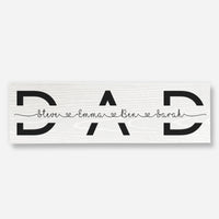 Personalised 'Dad' - Wood Sign