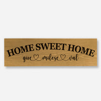 Personalised Home Sweet Home - Wood Sign