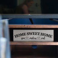 Personalised Home Sweet Home - Wood Sign