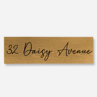 Personalised House Name - Wood Sign