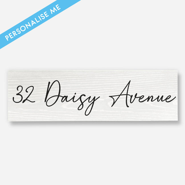 Personalised House Name - Wood Sign