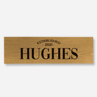Personalised Family Name - Wood Sign