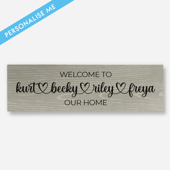 Personalized Family Name - Wood Sign