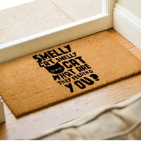 Smelly Cat Doormat - What Are They Feeding You - Funny Door Mat