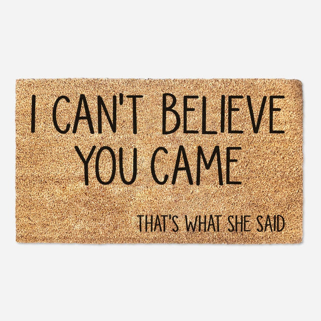 Michael Scott Quote Doormat - The Office - Funny Doormat - That's What She Said