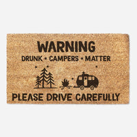 Drunk Campers Matter - Doormat