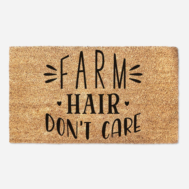 Farm Hair Don't Care Door Mat