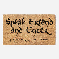 Speak Friend And Enter - LOTR Doormat