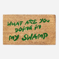 Shrek What Are You Doing In My Swamp - Funny Shrek Doormat