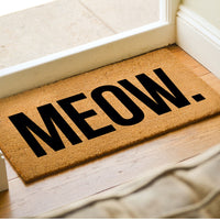 Meow! - Cat Lover Welcome Doormat