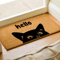 Hello Cat Welcome Doormat - Animal Lovers