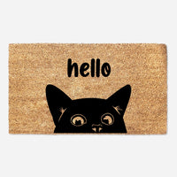 Hello Cat Welcome Doormat - Animal Lovers