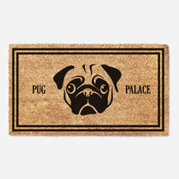 Personalizable Custom Dog Doormat - Pug Palace - Jeffree Star Inspired - Custom Dog Welcome Doormat - Dog Lover Gift