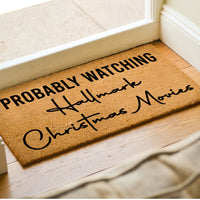 Probably Watching Hallmark Christmas Movies