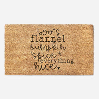 Pumpkin Spice Doormat - Pumpkin - Seasonal Coir Mat