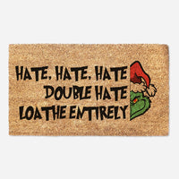 The Grinch Doormat - Funny Christmas Doormat