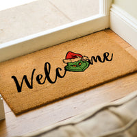 Grinch Doormat - Christmas Holiday Porch Decor