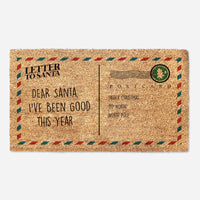 Letter To Santa, I've Been Good This Year - Funny Holiday Door Mat