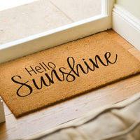 Hello Sunshine Doormat  - Custom Welcome Mat