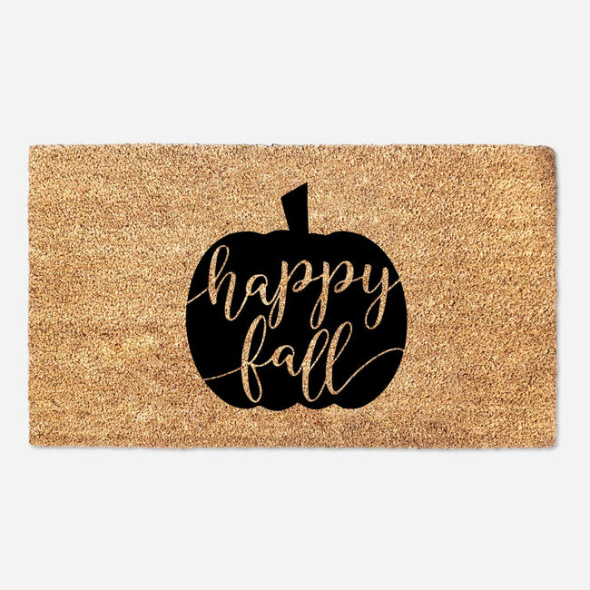 Happy Fall Custom Pumpkin Doormat - Fall Decor