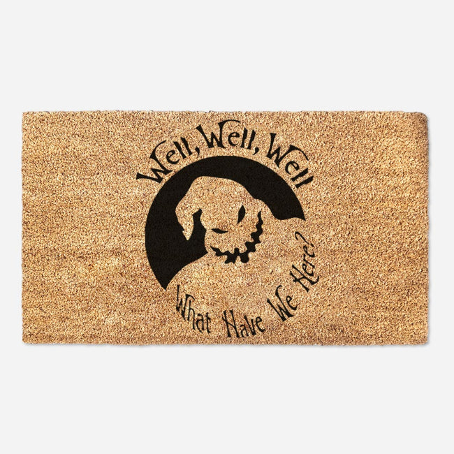 Oogie Boogie Welcome Doormat -  Well Well Well What Have We Here - Halloween Quote Mat - Seasonal Coir Mat