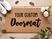 Custom Doormat / Personalized Doormat / Customized Welcome Mat / New Home, Realtor, Housewarming Gift - Bespoke Coir Rug