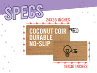 Custom Doormat / Personalized Doormat / Customized Welcome Mat / New Home, Realtor, Housewarming Gift - Bespoke Coir Rug