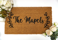 Engagement Gifts For Couple - Personalized Last Name Door Mat - Housewarming Gift - Wedding Gift - Valentines Day - Galentines Day Gifts