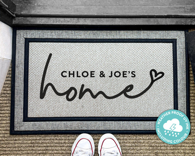 Wedding Gift - Outdoor Personalized Rug - Outdoor Doormat - Bridesmaid Gift - Washable Custom Rug - Personalized Door Mat - Welcome Doormat