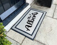 Personalized Gift - Outdoor Personalized Rug - Outdoor Doormat - Washable Custom Rug - Personalized Door Mat - Welcome Doormat - Family Gift