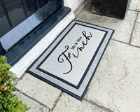 Newlywed Couple Personalized Rug - Personalized Outdoor Doormat - Family Name Rug - Housewarming Gift - Mr & Mrs Gifts - Washable Custom Rug