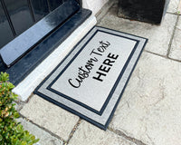 Custom Text Outdoor Door Mat - Outdoor Personalized Rug - Customized Doormat - Washable Custom Rug - Personalized Door Mat - Realtor Gift