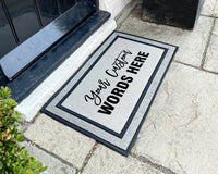 Your Custom Words Here Outdoor Mat - Outdoor Personalized Rug - Customized Doormat - Washable Custom Rug - Personalized Mat - Realtor Gift