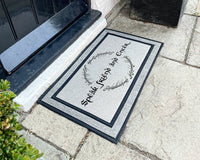 Lord Of The Rings Outdoor Doormat - Speak Friend And Enter Mat - LOTR - Custom Elvish Door Mat - Lord Of The Ring Gift - LOTR Outdoor Rug