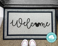 Welcome Disney Doormat - Wedding Gift - Personalized Rug - Outdoor Doormat - Disney Home Decor - Washable Custom Rug - Welcome Door Mat
