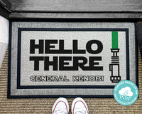 Star Wars Quote Outdoor Doormat - Obi Wan Kenobi Hello There - General Grevious General Kenobi - Starwars Outdoor Door Mat - Star Wars Gifts