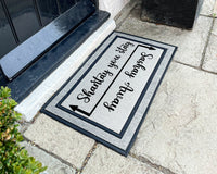 Ru Paul Sashay Away Outdoor Doormat - Shantay You Stay - Ru Paul's Drag Race Doormat - Drag - Funny Welcome Doormat - Washable Outdoor Rug