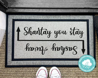 Ru Paul Sashay Away Outdoor Doormat - Shantay You Stay - Ru Paul's Drag Race Doormat - Drag - Funny Welcome Doormat - Washable Outdoor Rug