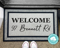 New Home Personalized Outdoor Rug - Housewarming Gift - Personalized Door Mat - Gifts For Them - Closing Gift Door Mat - Washable Custom Rug