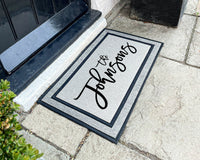 Gifts For Her - Gifts For Him - Outdoor Personalized Rug - Outdoor Doormat - Washable Custom Rug - Personalized Door Mat - Welcome Doormat